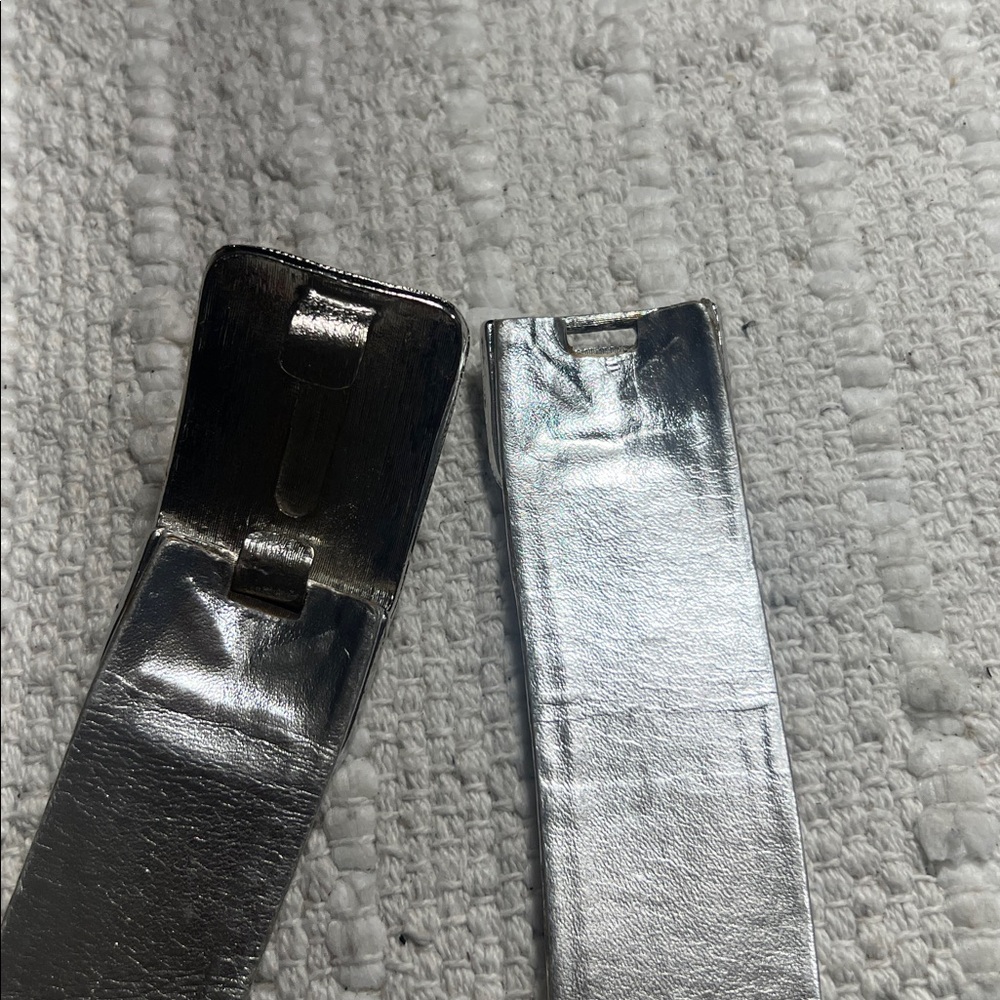 Finesse La Model Silver Python Belt Elegant Embel… - image 4